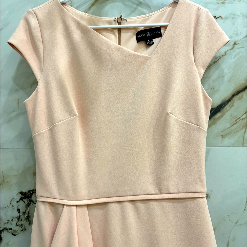 Betsy Adam pink dress so comfortable size 10